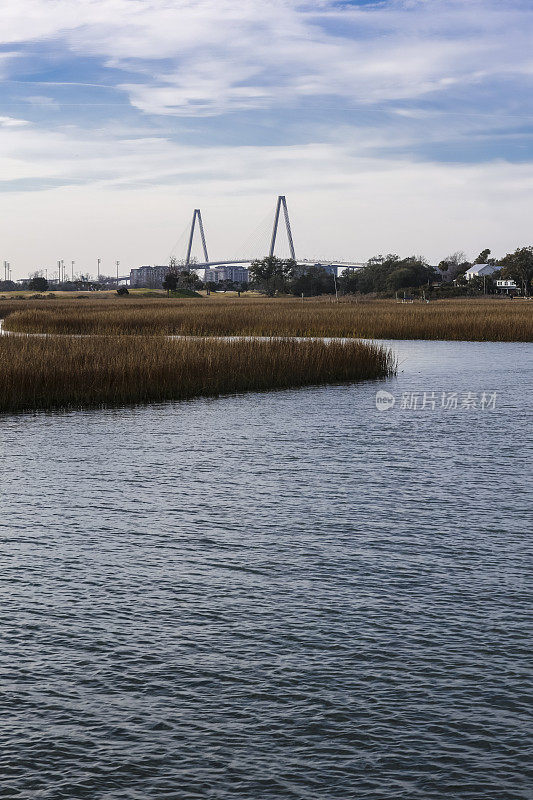 库柏河大桥/Arthur Ravenel Jr.大桥和Shem Creek公园